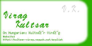 virag kultsar business card